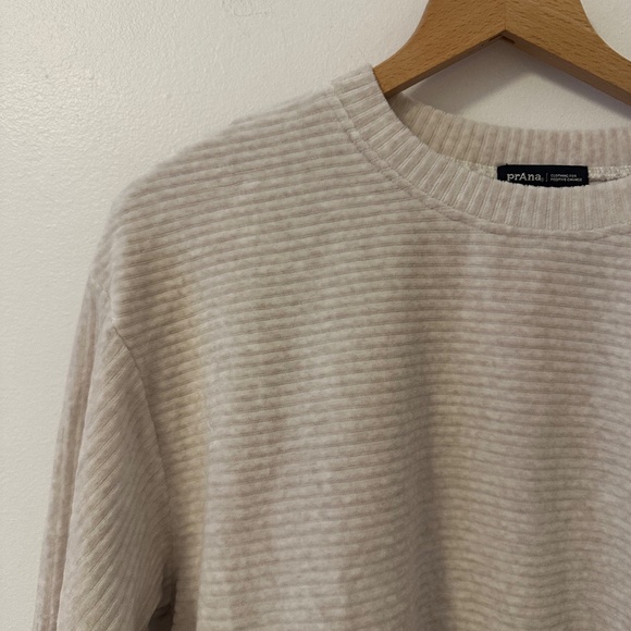 prAna Women's Escambia Pullover in Au Lait Heather | Size Small - Picture 5 of 13